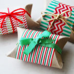 Toilet paper rolls into gift boxes