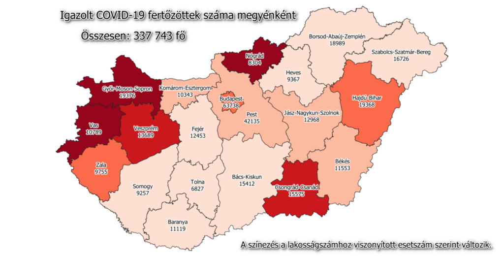 Covid terkep megye21.01.08