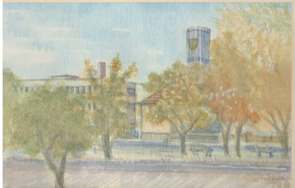 Trojan Füzesabony akvarell