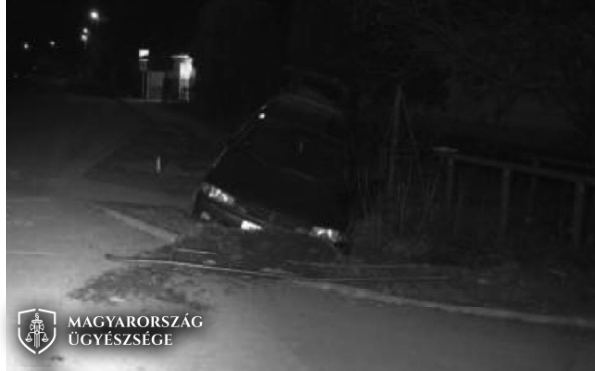 Ittasan trükközött autójával