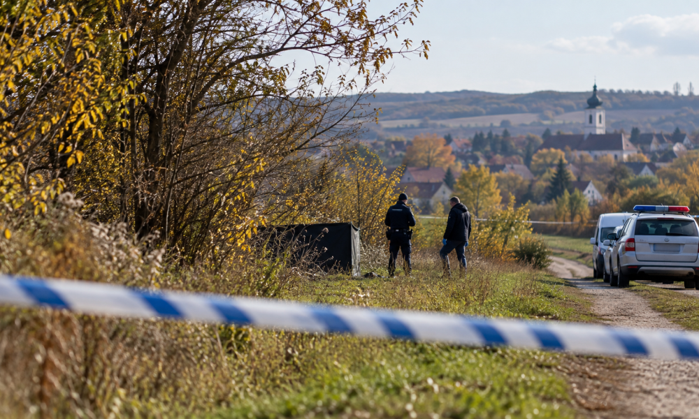 Őszi vidéki rendőrségi helyszínlelés